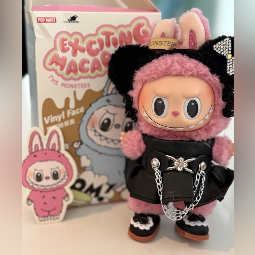 Labubu Plush Lychee Berry Pop Mart's Monsters EXCITING series in custom outfit